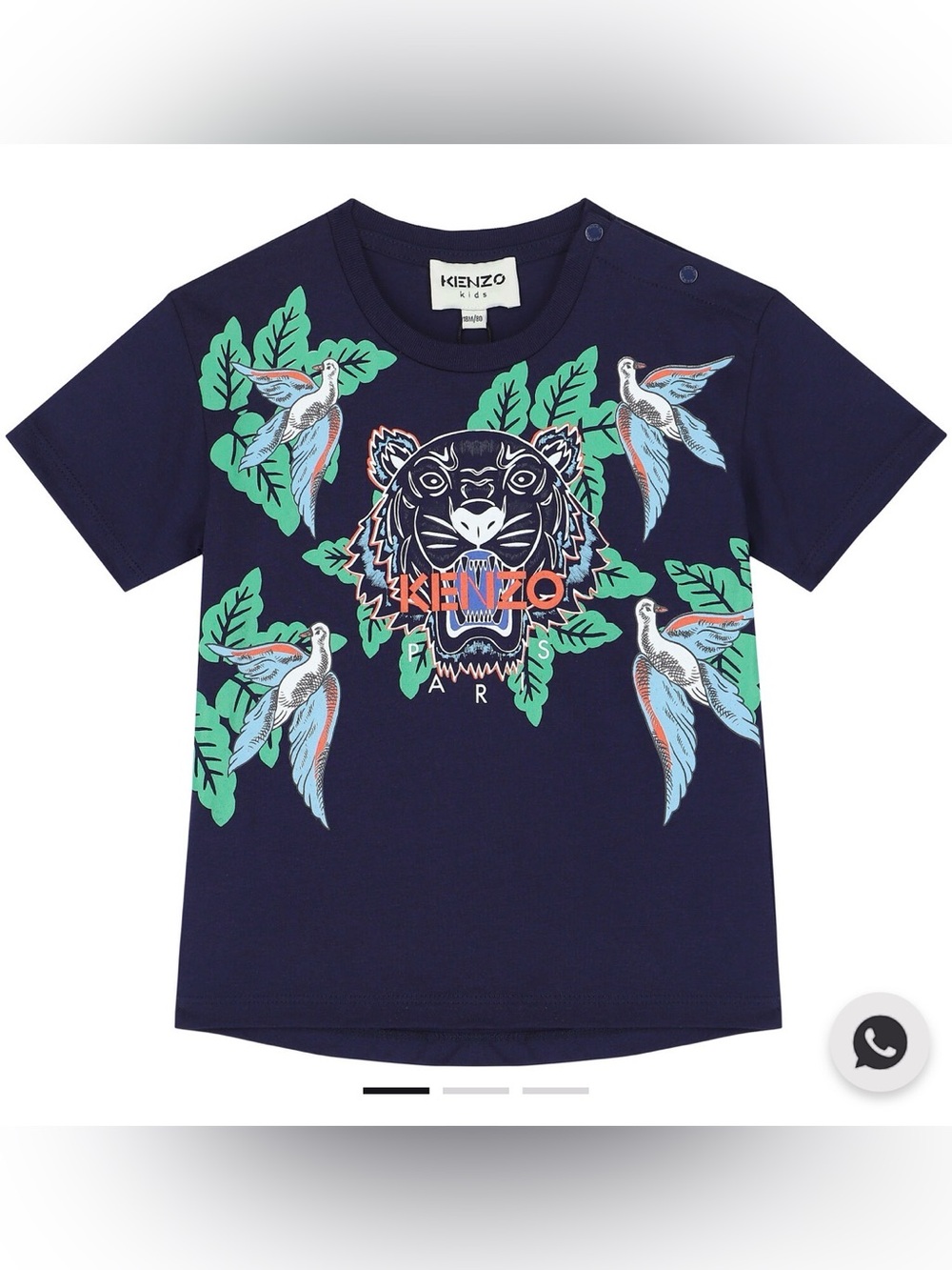 Kenzo logo shirt Navy Tiger Graphic Tee